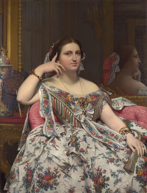 Jean Auguste Dominique Ingres Madame Moitessier Seated (mk09) china oil painting image